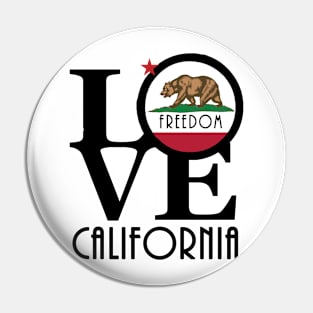 LOVE Freedom California Pin