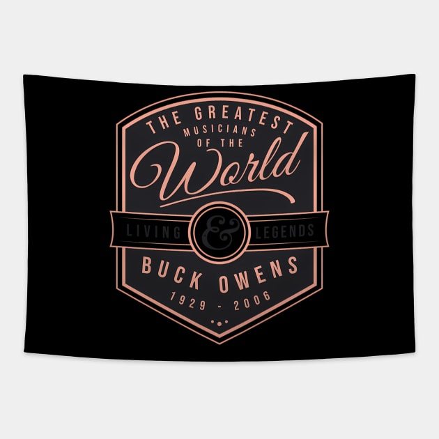 Buck Owens 1929 2006 Music D4 Tapestry by keng-dela