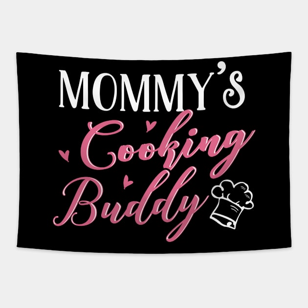 Cooking Mom and Baby Matching T-shirts Gift Tapestry by KsuAnn