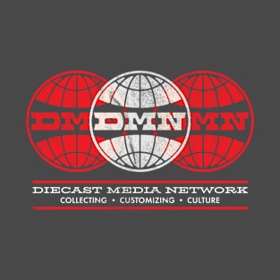 Diecast Media Network Trio Logo (Asphalt) T-Shirt