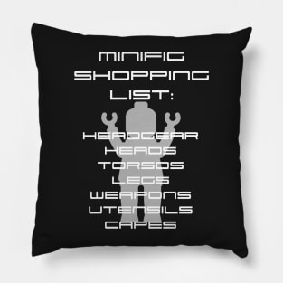 Minifig Shopping List Pillow