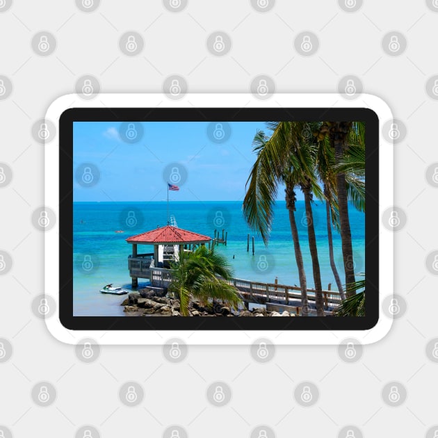 Key West Gazebo and Ocean Magnet by seacucumber