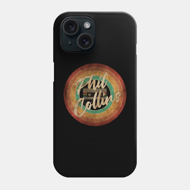 Phil Collins Vintage Circle Art Phone Case by antongg