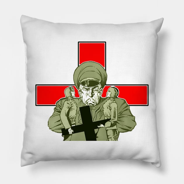 angry military Pillow by Marccelus