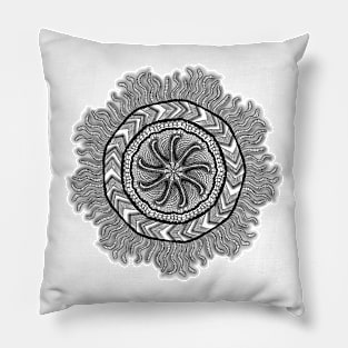 Mandala #20. Basketwork in Rushes. Pillow