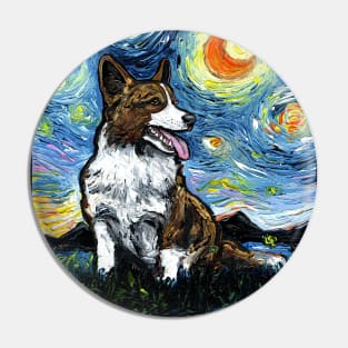 Cardigan Corgi Night Pin