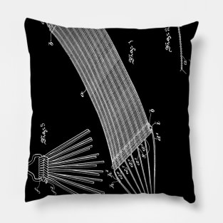 Hammock Vintage Patent Hand Drawing Pillow