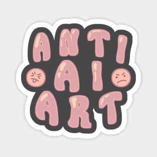 Anti AI Art Magnet