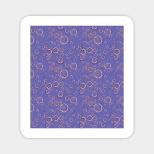 Purple Background with Circles Pattern Magnet