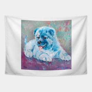 Akita Puppy Tapestry