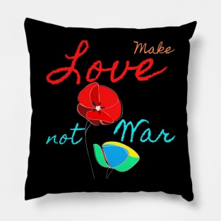 Make Love Not War Pillow