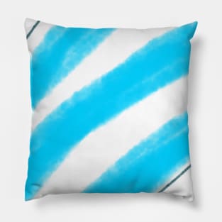 Blue watercolor abstract art design Pillow