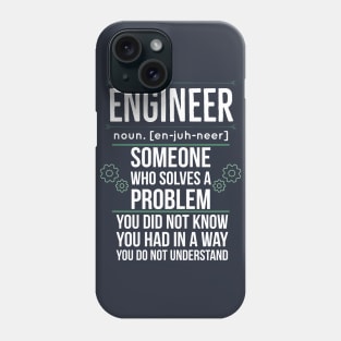 funny engineer definition Phone Case