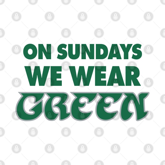 On Sundays We Wear Green - White by KFig21