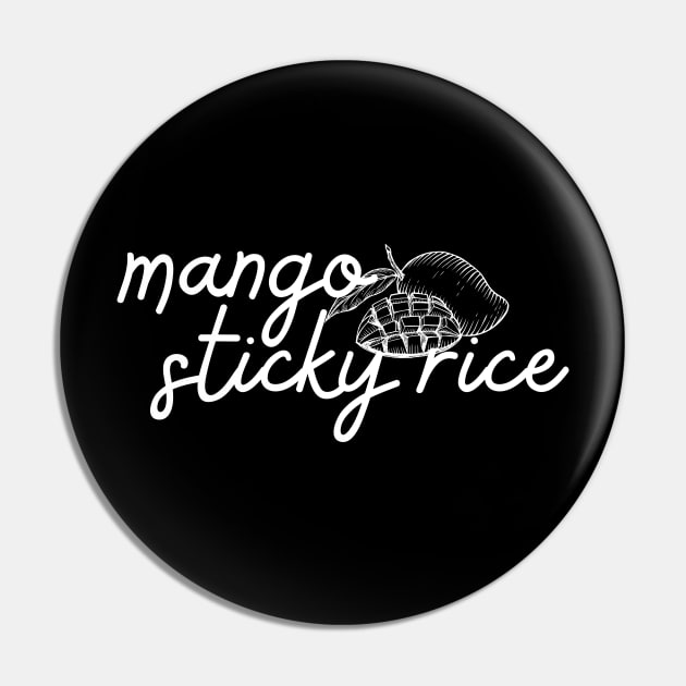 mango sticky rice - white - with sketch Pin by habibitravels