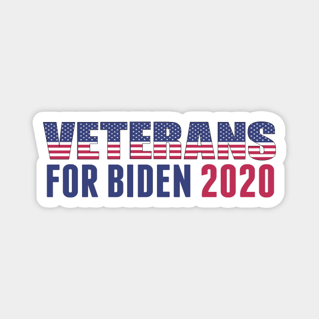 Veterans for Biden 2020 Magnet by epiclovedesigns