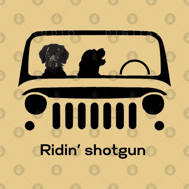 Ridin' shotgun Golden Retrievers by ZogDog Pro