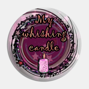 MY WHISHING CANDLE PINK/W Pin