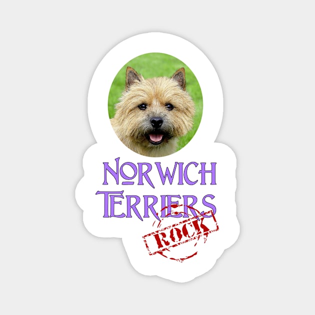 Norwich Terriers Rock! Magnet by Naves