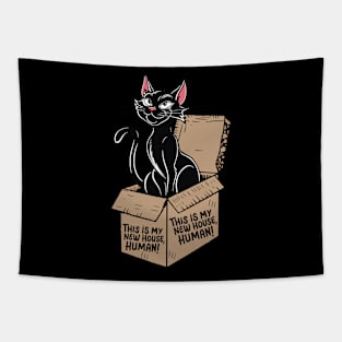 Cat in the box Tapestry
