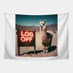 Log off alpaca Tapestry