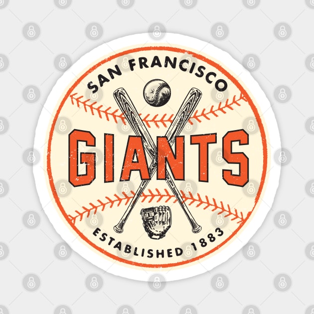 Retro San Francisco Giants 2 by Buck Tee Magnet by Buck Tee