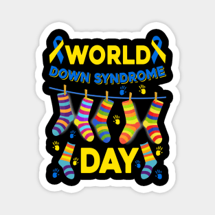 Cool Socks World Down Syndrome Awareness Magnet