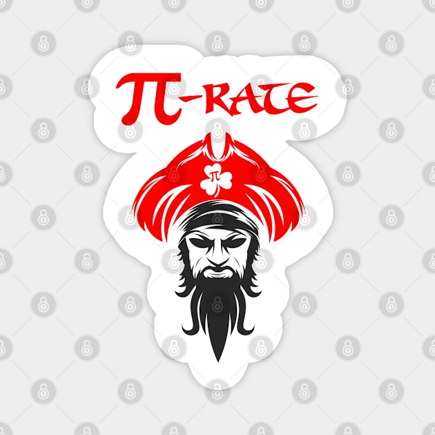 PI Day Pirate Magnet by A Zee Marketing