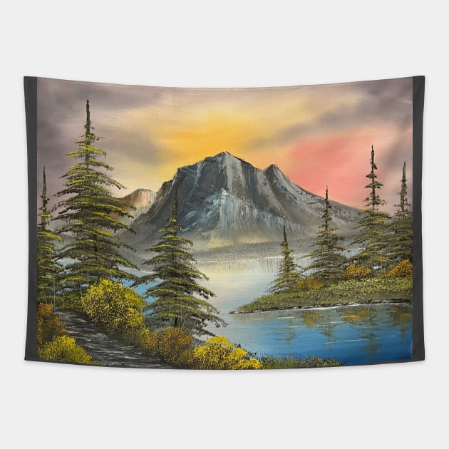 Mountain Path Tapestry by J&S mason