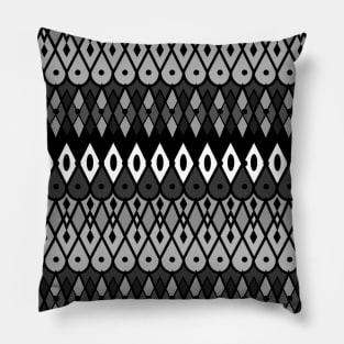 Black and white aztec design Pillow