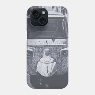 Tuk Tuk Black and White Phone Case