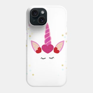 Magical unicorn valentine's day Phone Case