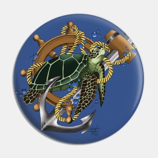 Green Sea Turtle Pin