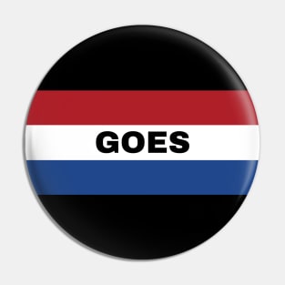 Goes City in Dutch Flag Pin