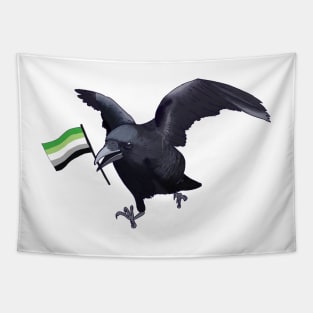 Aromantic Pride Crow Friend Tapestry