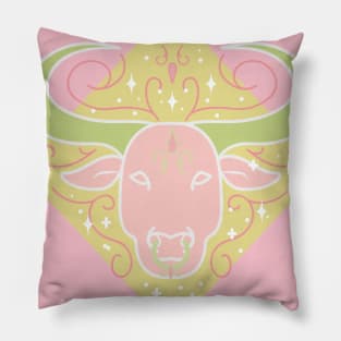 Taurus Bull (Pink) Pillow