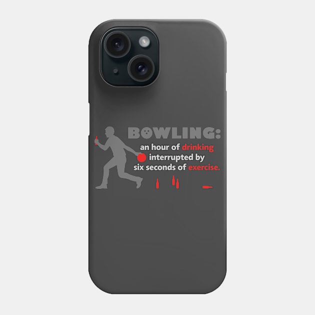 Bowling & Drinking Phone Case by veerkun