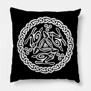 Celtic Knot Hares Pillow