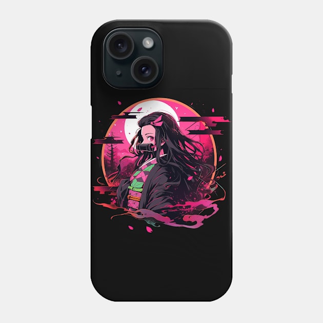 night nezuko Phone Case by WabiSabi Wonders