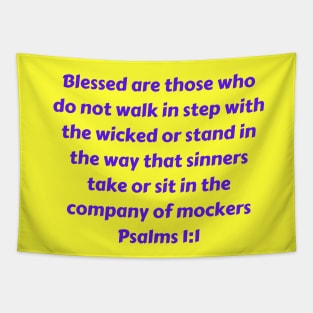 Bible Verse Psalms 1:1 Tapestry