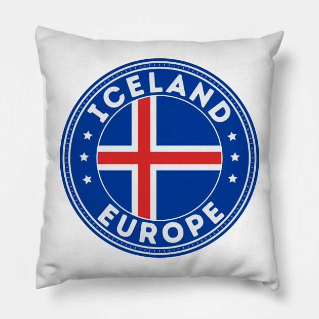 Iceland Europe Pillow by footballomatic