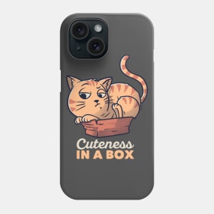 Cuteness In A Box Funny Cat Gift Phone Case