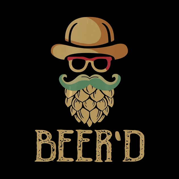 Beer'd Vintage Beard For Craft Beer Lovers by easleyzzi