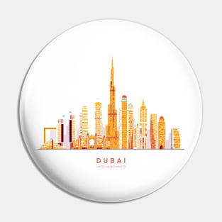 Dubai Skyline Pin