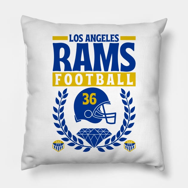 Los Angeles Rams 1936 Football Edition 2 Pillow by Astronaut.co