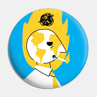 global warming Pin