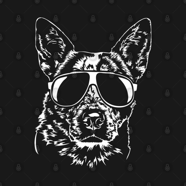 Funny Cattle Dog Heeler sunglasses cool dog by wilsigns