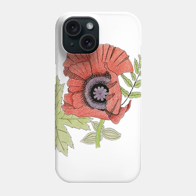 Poppy Phone Case by lindaursin