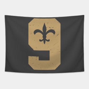 Drew Brees Number Tapestry