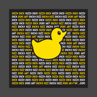 Fuzzy Duck, Ducky Fuzz, drinking game design T-Shirt